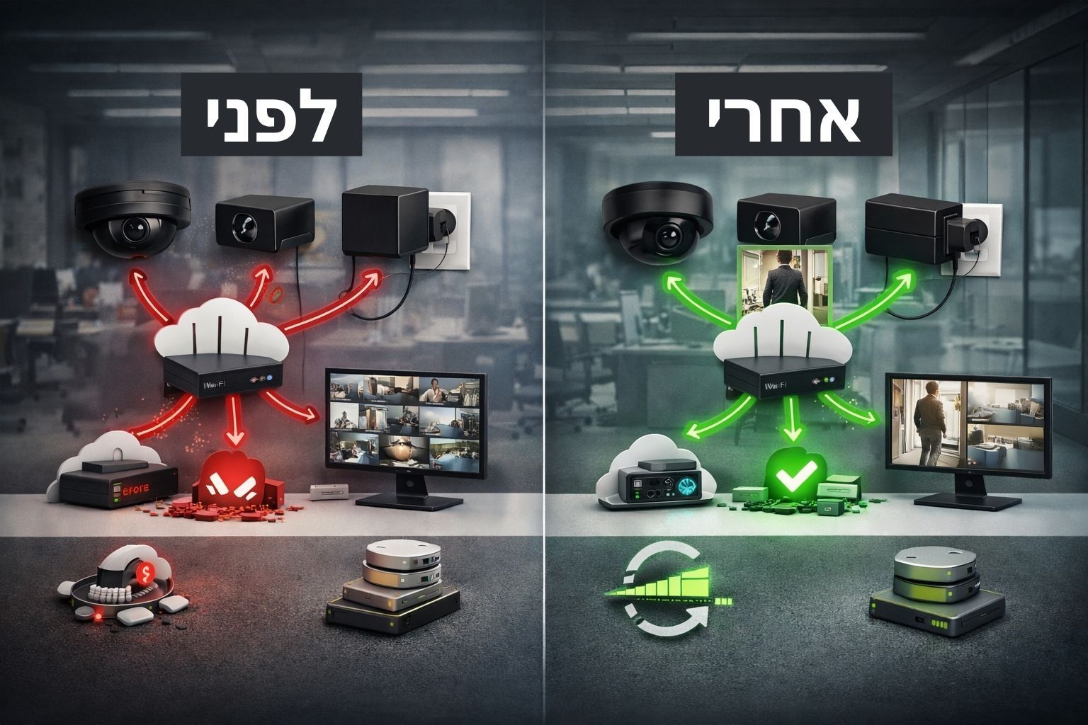 אופטימיזציה של רוחב פס במצלמות Wi-Fi