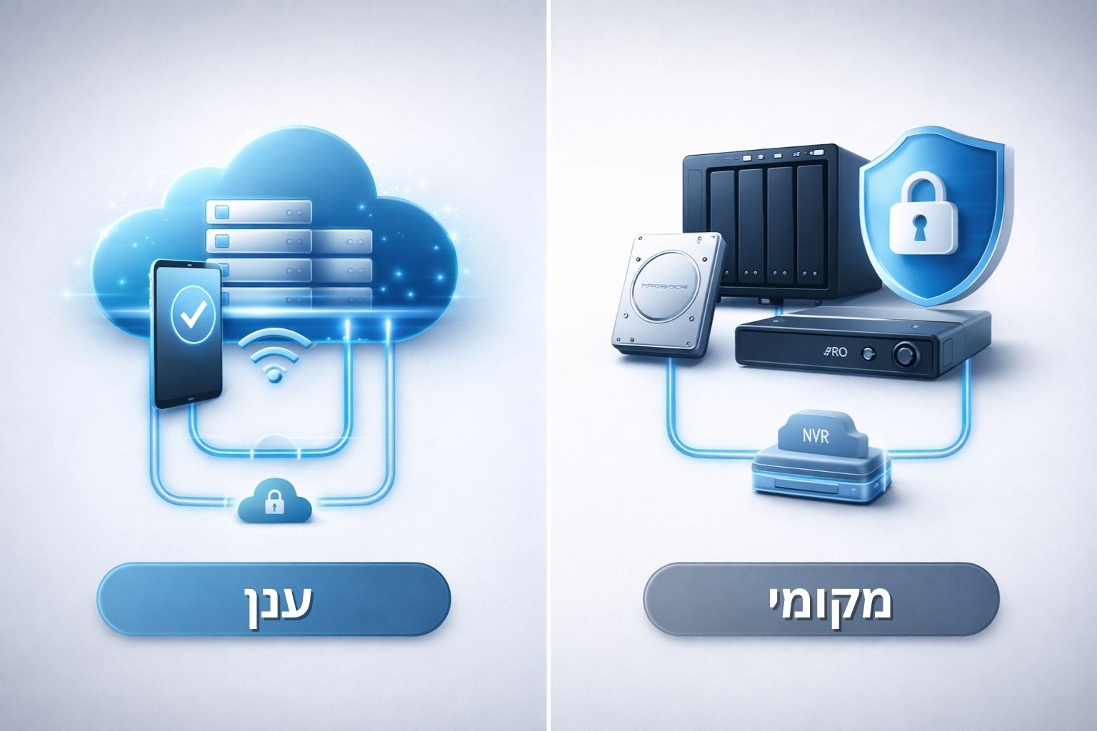 ניטור בענן מול שרת מקומי