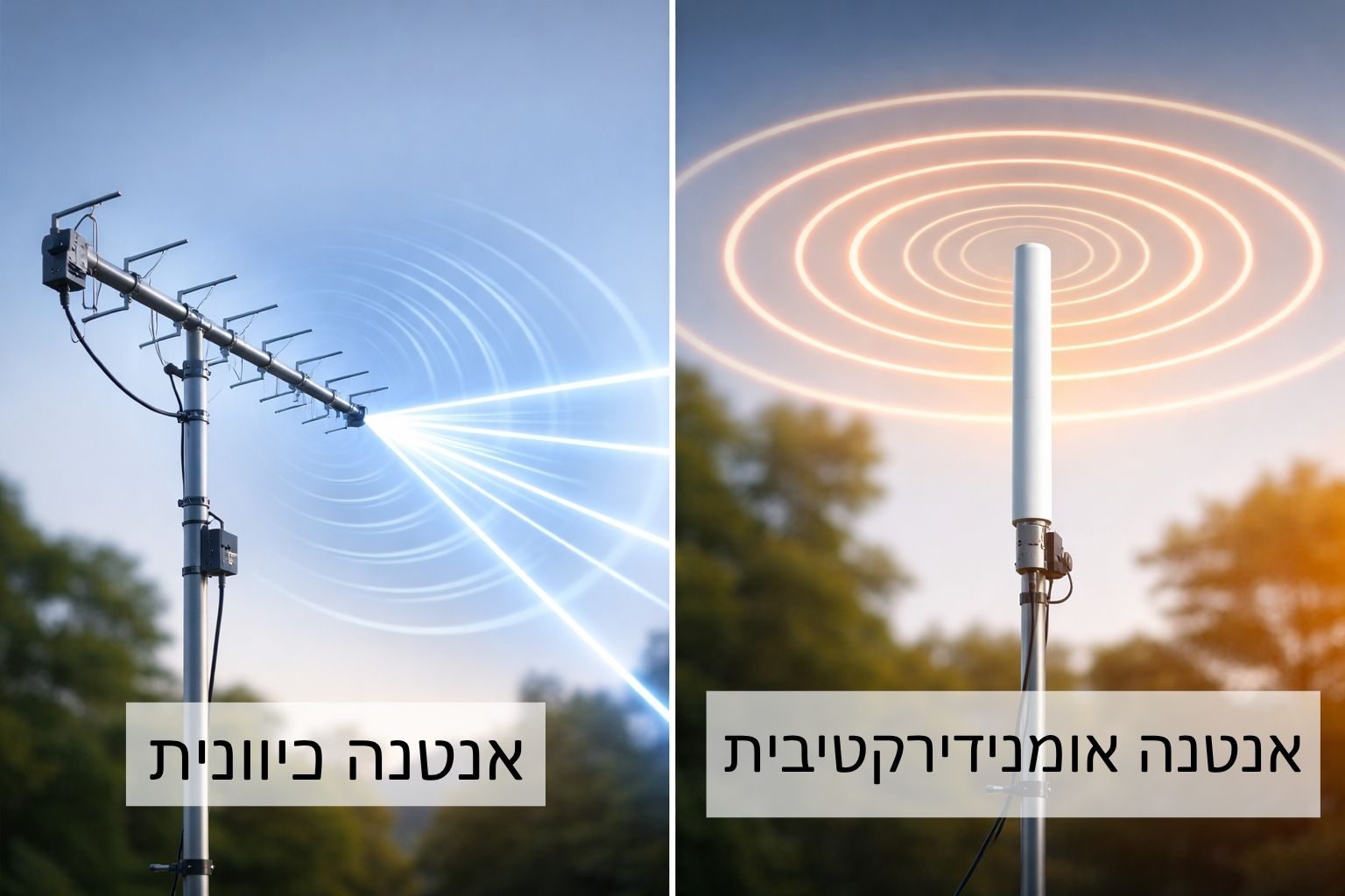 אנטנה כיוונית מול אנטנה אומנידירקטיבית