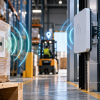 מעקב RFID חכם במחסן לוגיסטי