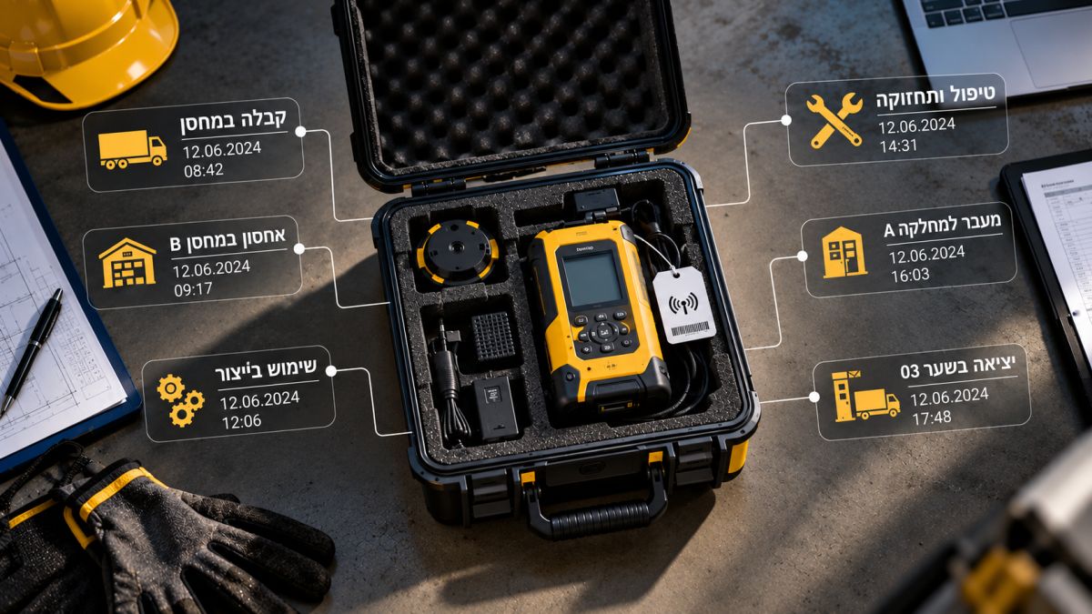 מעקב ציוד לאורך שרשרת האספקה
